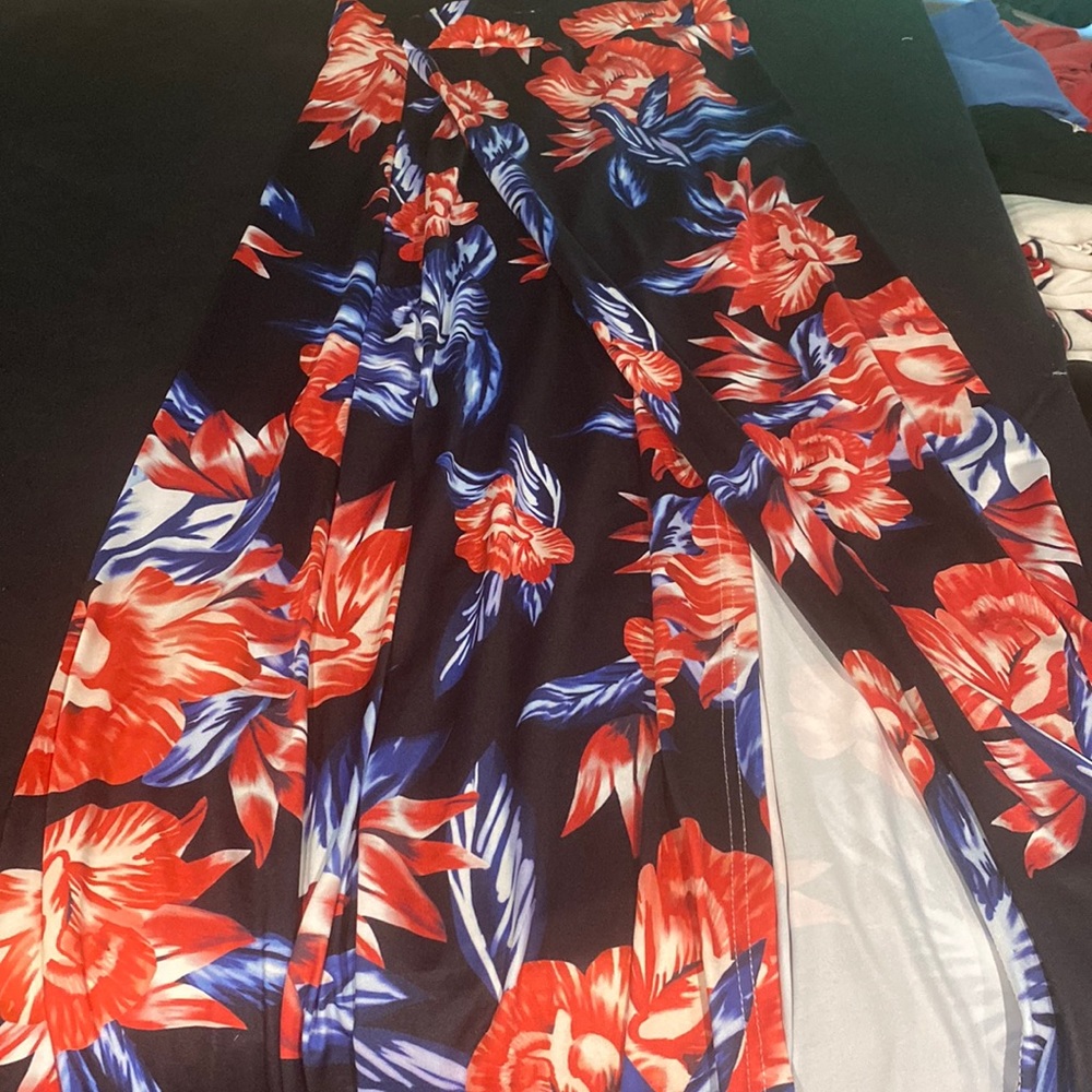 Floral long skirt